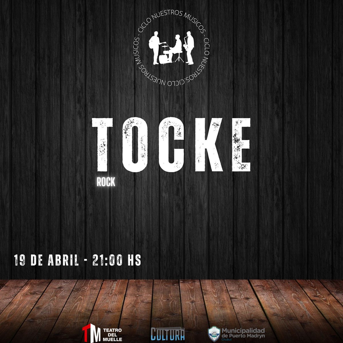 munimadryn's tweet photo. #MADRYN FIN DE SEMANA MUSICAL EN EL TEATRO DEL MUELLE 🎶
▶ El área de Cultura presenta dos propuestas musicales🤩
🎸 Viernes 19 de abril
#Tocke (Ciclo Nuestros Músicos)
⏰ 21 hs.
🎻 Domingo 21 de abril
📌Orquesta Típica Enriqueta Lucero.
⏰ Doble función (19 y 21 hs.) https://t.co/ZYbb29SXIS