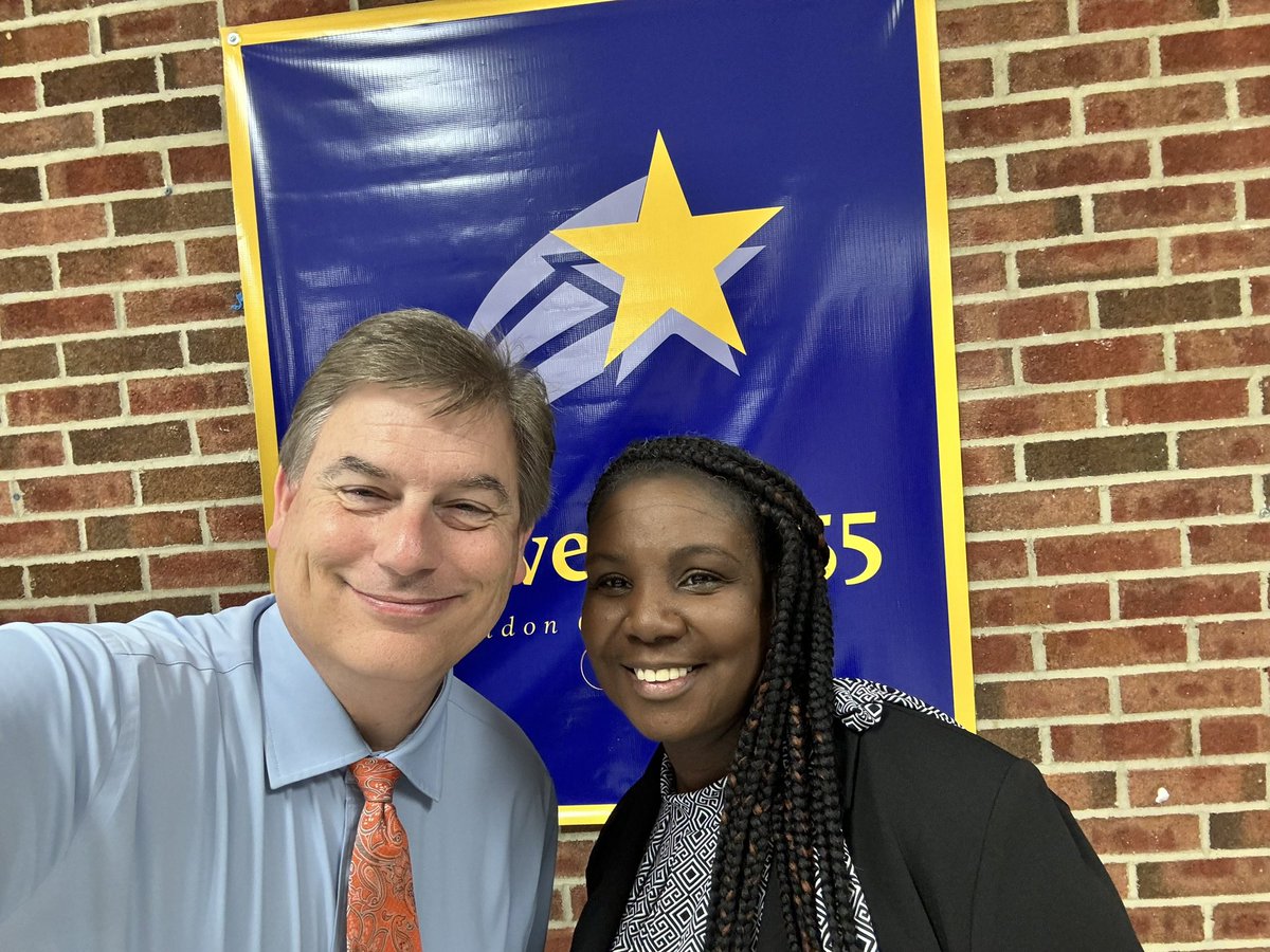 Chevy20000's tweet photo. Great visit at Weldon Middle School yesterday.  Ms Tyler, Principal of Weldon Middle showed me around the facilities and meeting students and teacher. Very excited about working with her. @ncsupers #weldonstrong https://t.co/bGRpKZzWdx
