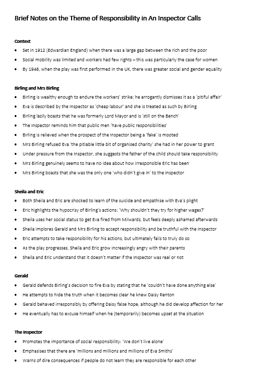 Brief notes on the theme of responsibility in An Inspector Calls douglaswise.co.uk/blog/brief-not… 🔍