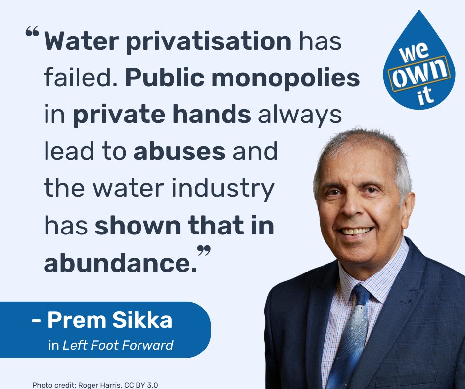 ❎We don’t need money wasted on CEO bonuses or shareholder dividends. ✅We need a water system that works for people, not profit Thames Water in public ownership should just be the start. Sign and share our petition! weownit.org.uk/act-now/bring-…