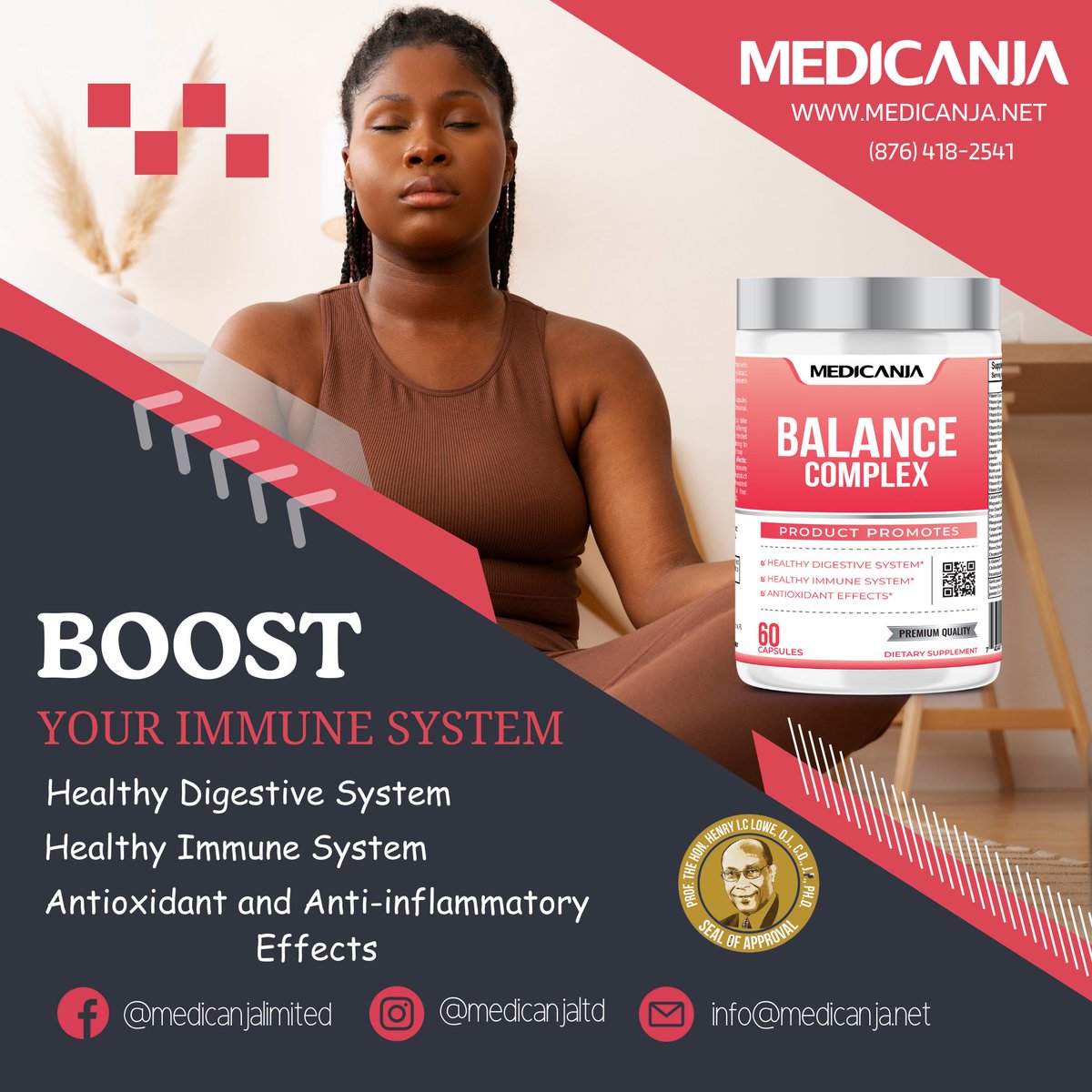 Boost your immune system with @medicanja Balance Complex Supplement #supplements #digestivehealth #immunesystem #immunesupport #healthyfood #healthylifestyle #HealthAndWellness