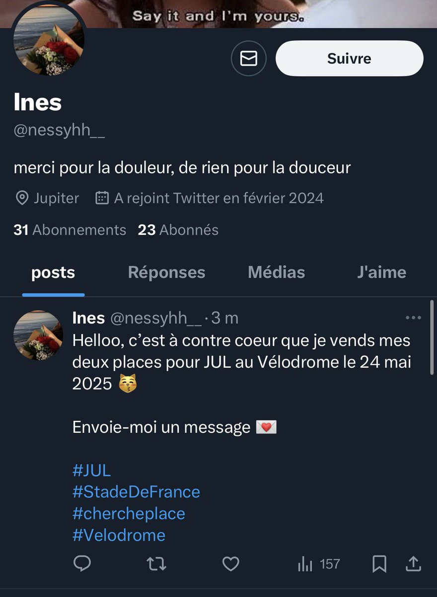 Elewwna's tweet photo. @aynjdid Je me suis faite arnaquer par @nessyhh__ attention à vous !!! https://t.co/P2vJ3JD9dz
