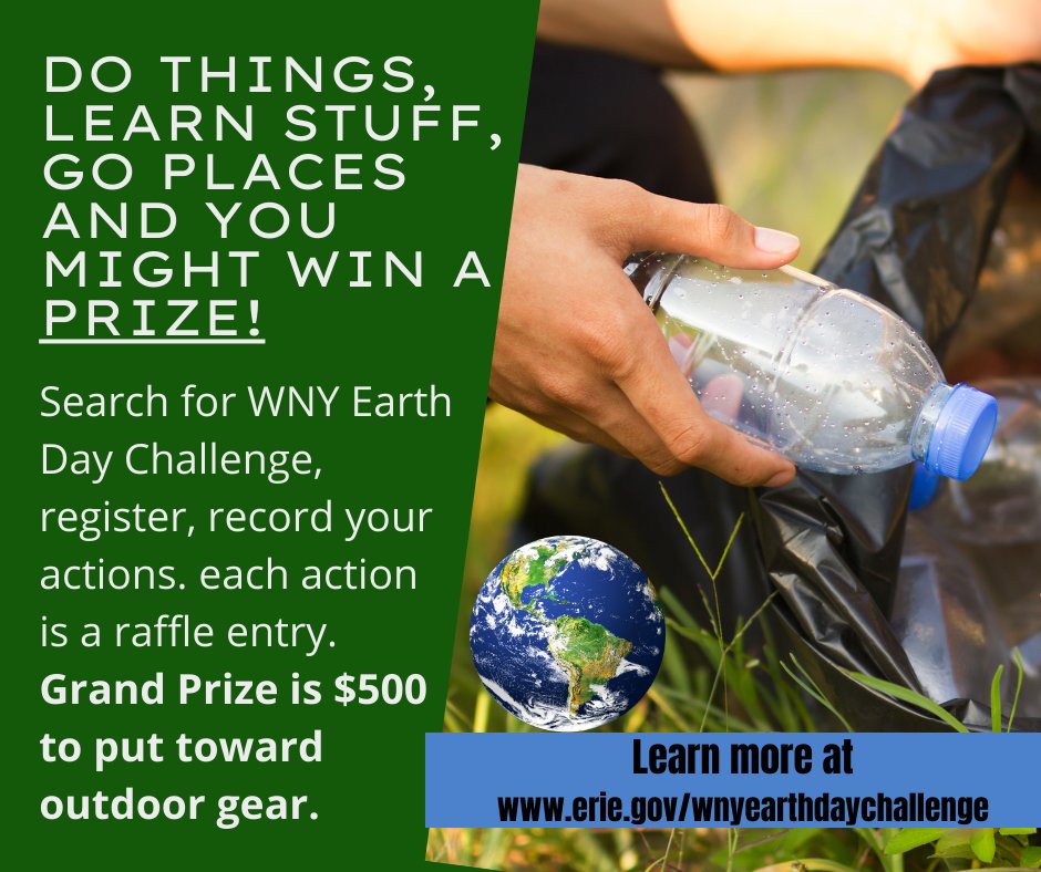 Celebrate our wonderful earth! Participate in the WNY Earth Day Challenge, details here: www3.erie.gov/recycling/form…