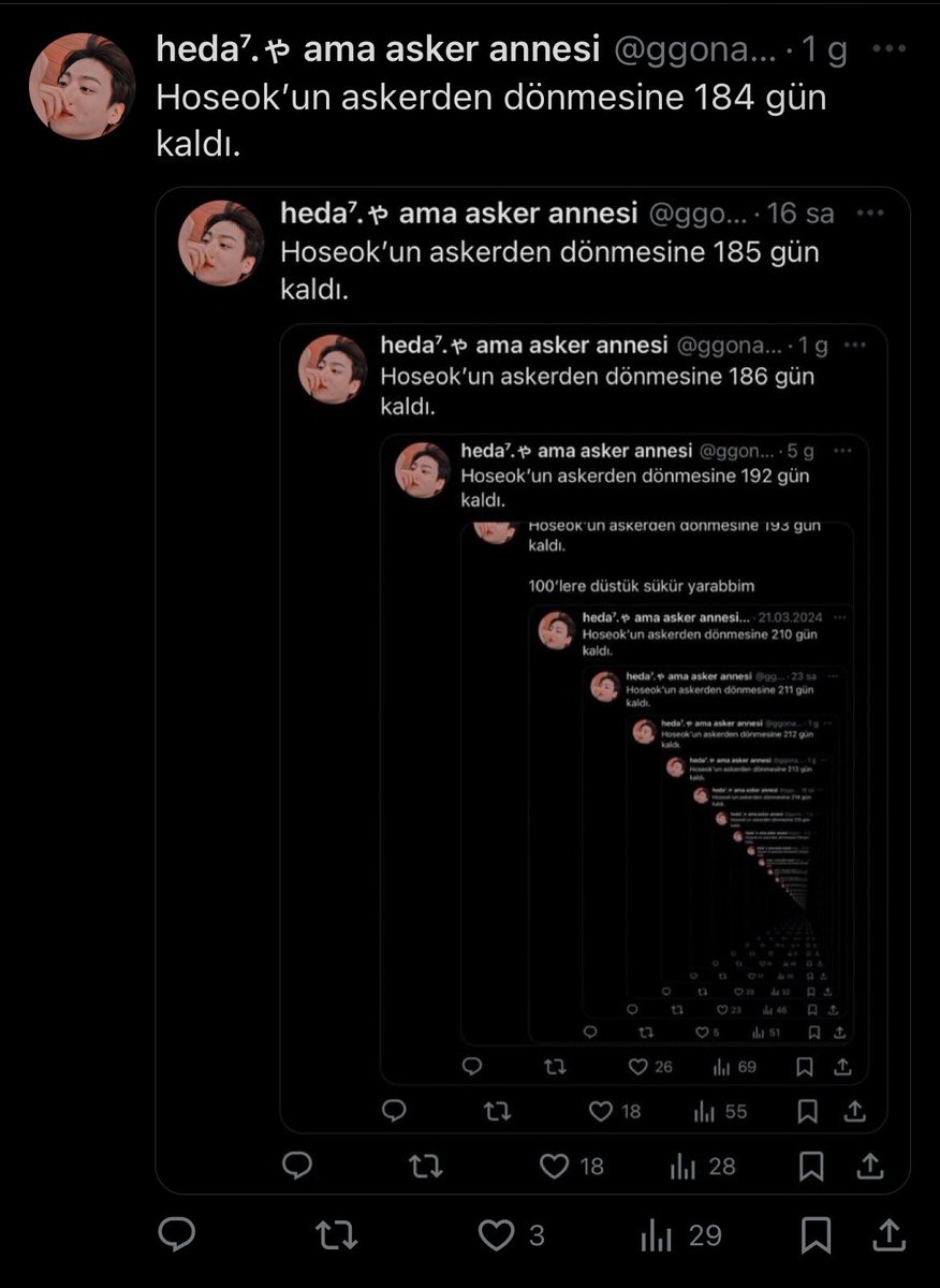 Hoseok’un askerden dönmesine 183 gün kaldı.