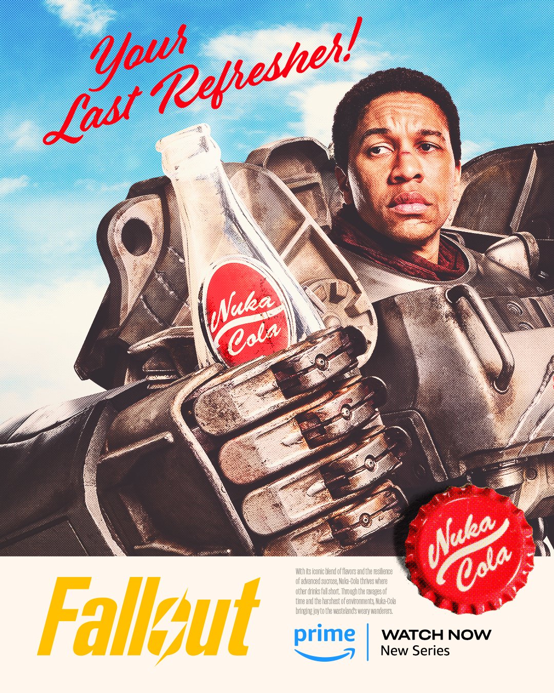 Creatieve posters van Fallout op Amazon Prime Video 