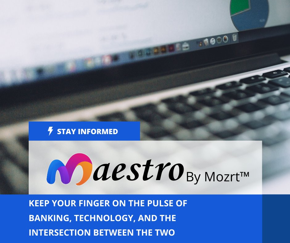 Mozrt_Inc's tweet photo. Maestro by Mozrt is your resource. Get industry insights, eye-opening statistics, reflections from our CEO, Jeff Althaus, and more. In the next edition of Maestro we’re exploring core banking, from legacy cores to next-gen solutions. Subscribe now https://t.co/28o3RTwgfv https://t.co/Y9iXi4FQCR