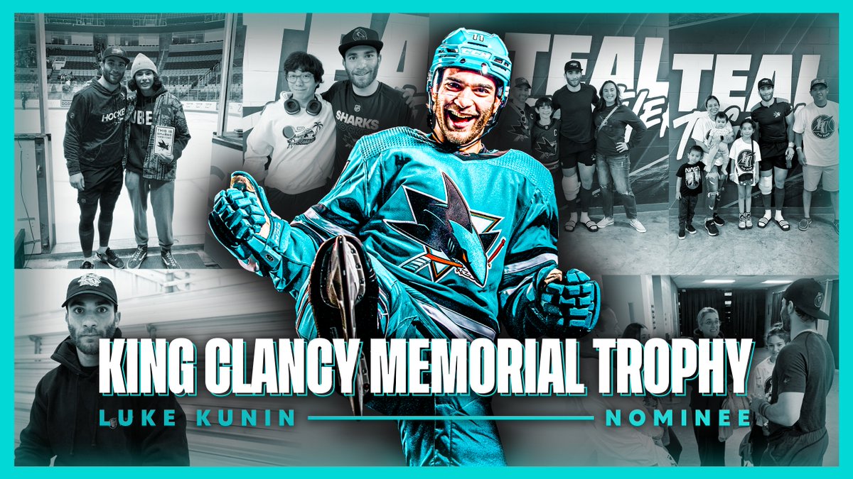 Luke Kunin is your #SJSharks King Clancy award nominee! 👏 This season the LKT1D Fund co-hosted 28 families for a Sharks game and raised over $11,000 and counting for the Juvenile Diabetes Research Foundation!