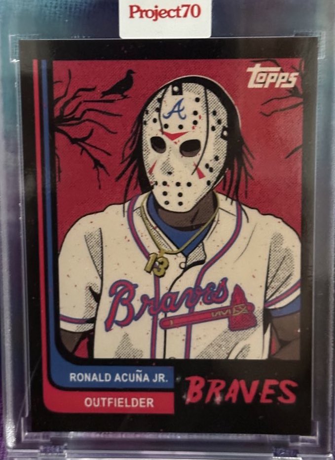Day 17 - Camp Crystal Lake 2021 Topps Project70 — Jeff Staple 🐦 @jeffstaple *Post any Ronald Acuña card on any day in April — for the love of #theHobby #AcuñaApril