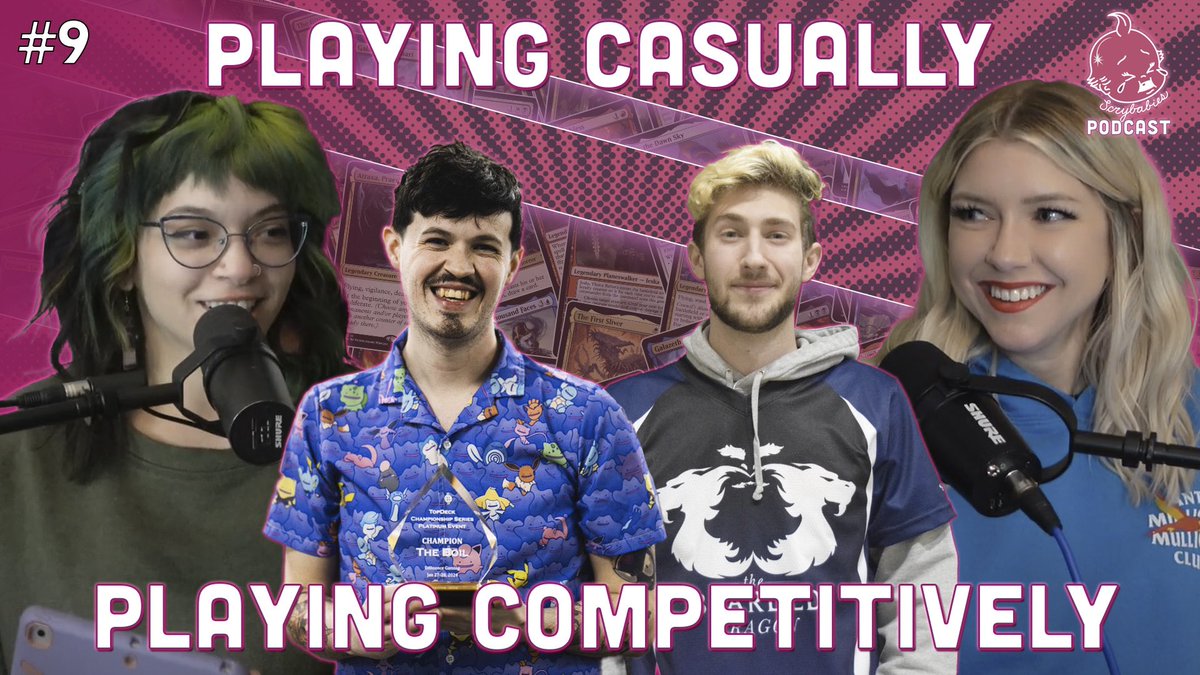 Join us for today’s podcast as we discuss our journey into competitive magic with @ComedIanMTG & @stillman_steve. For an honest look at the hardships, our favorite memories & experiences with competitive formats. Sponsored by @TCGplayer ✨