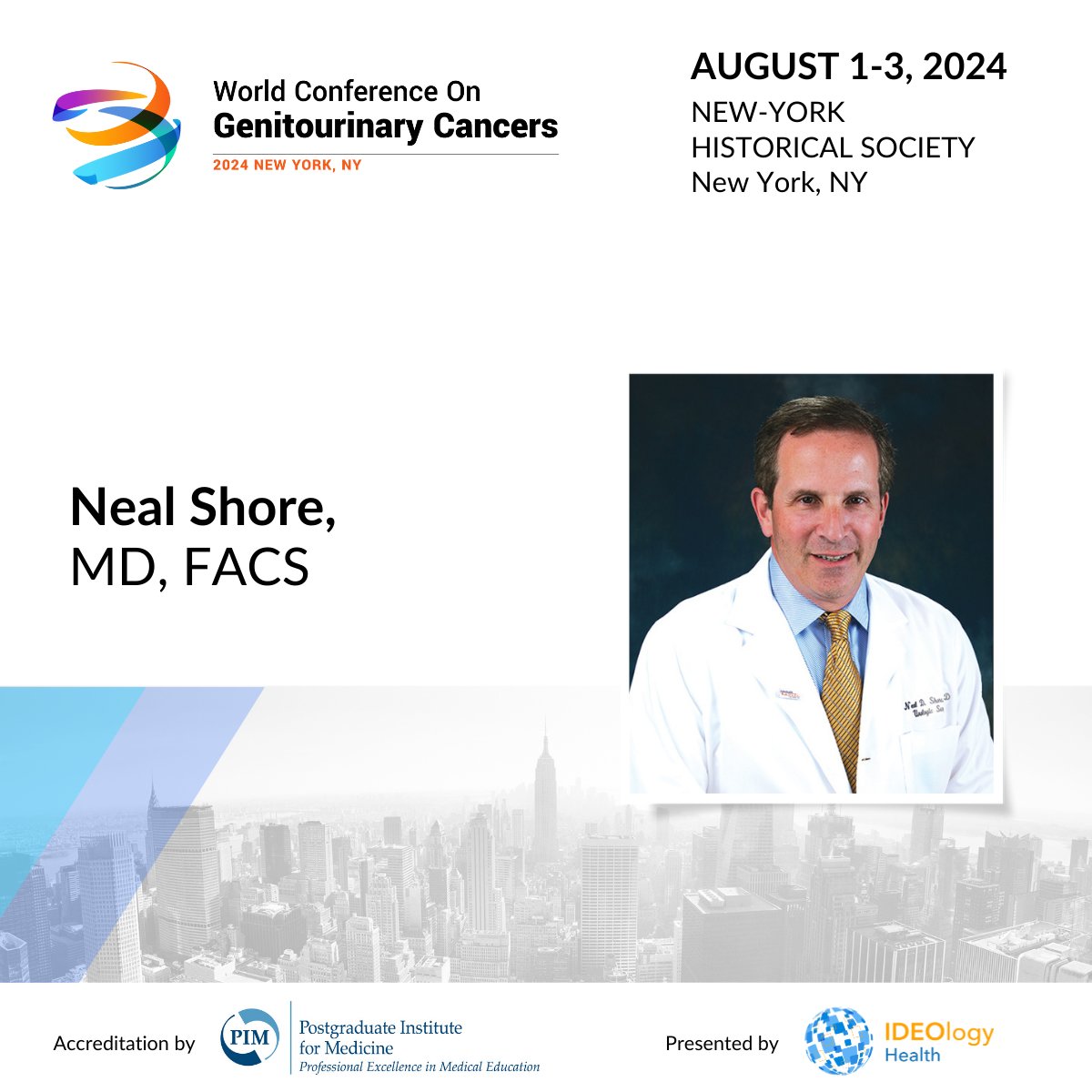 Exciting news! Dr. Neal Shore will be sharing his expertise at #WorldGU24 in New York this August! 🎉 Join us for in-depth discussions and networking opportunities 👉 hubs.la/Q02tbdxP0 #ProstateCancer #GUhealth