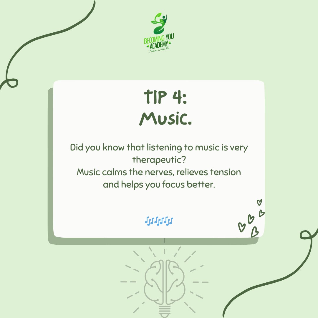 Siri play 🎶🎶🎶🎶🎶

Your mental health matters.
You can also share your self-care tips and routines with in the comments.

... Towards a total life 🌱

#you #letstalkmentalhealth #apriltips #tips #selflove #mentalhealthmatters #music #becomingyouacademy #towardsatotallife