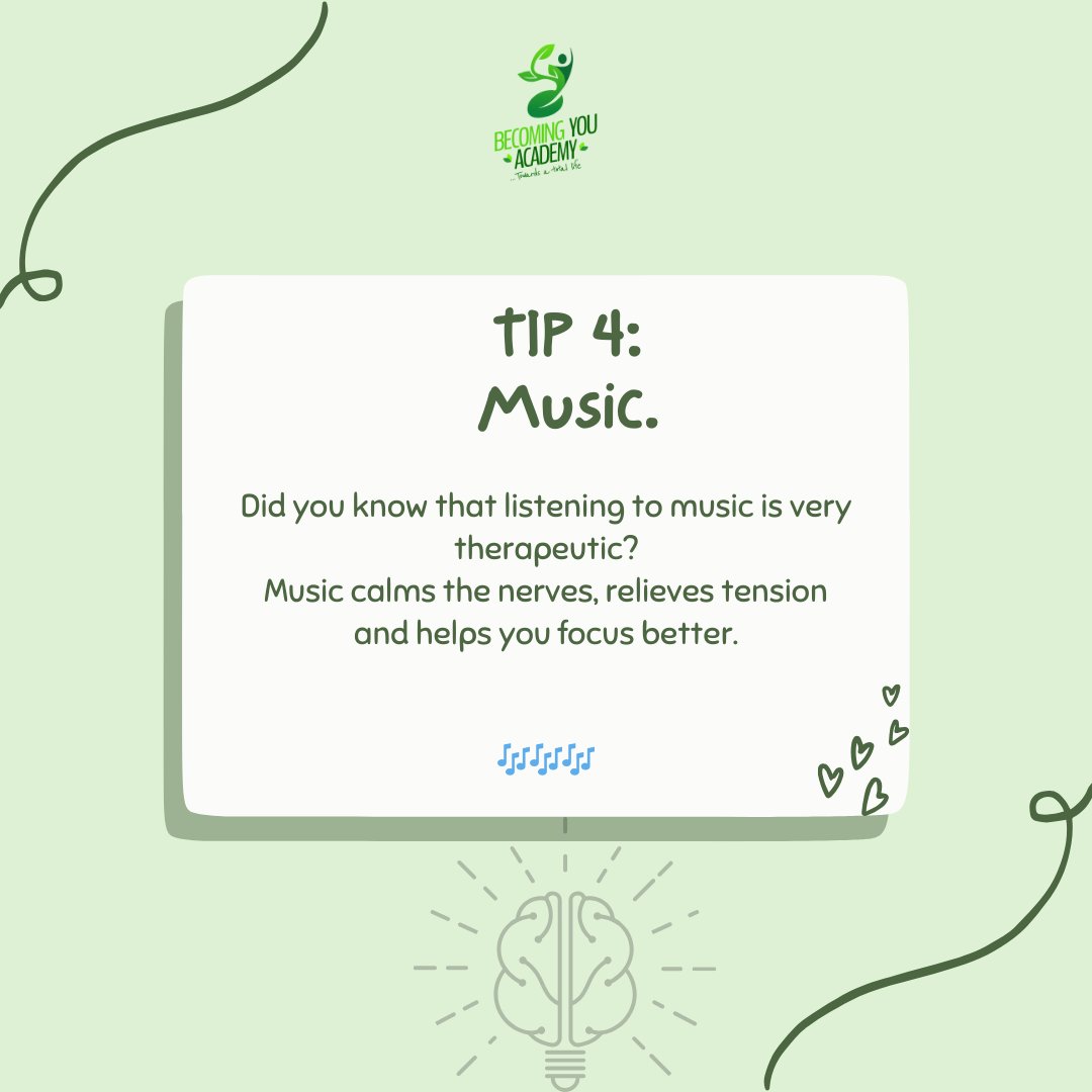 becomingyou_aca's tweet image. Siri play 🎶🎶🎶🎶🎶

Your mental health matters.
You can also share your self-care tips and routines with in the comments.

... Towards a total life 🌱

#you #letstalkmentalhealth #apriltips #tips #selflove #mentalhealthmatters #music #becomingyouacademy #towardsatotallife