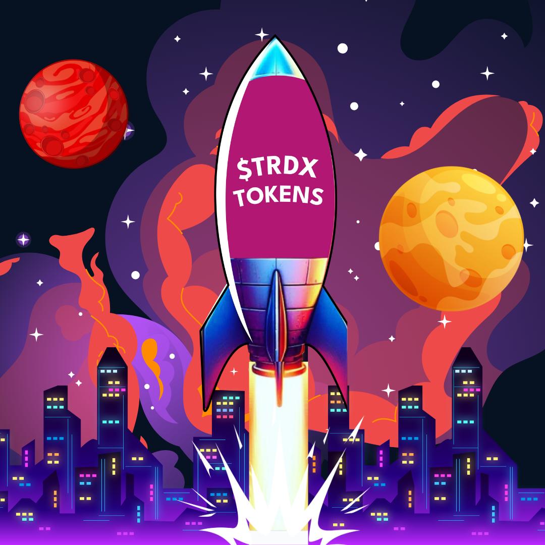 Blast off with $TRDX tokens!🚀💫 Propel your journey through the cryptoverse and trade beyond the stars. Are you on board for the ride of a lifetime? #TRDX #ToTheMoon #CrytoLaunch