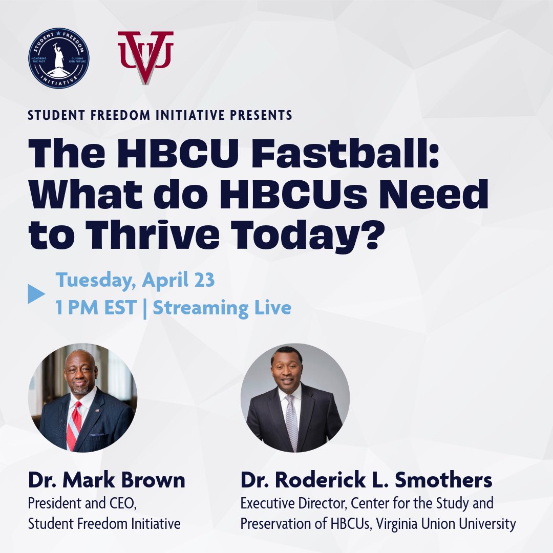 𝙃𝘽𝘾𝙐𝙨 𝙖𝙧𝙚 𝙤𝙣 𝙩𝙝𝙚 𝙧𝙞𝙨𝙚! 𝘽𝙪𝙩 𝙬𝙝𝙖𝙩'𝙨 𝙣𝙚𝙭𝙩? 🗣️ Join the conversation during next week’s HBCU Fastball with @SFIHBCU & Dr. Roderick Smothers: 📆 Tuesday, April 23rd ⏰1 PM EST See you on LinkedIn Live 👀