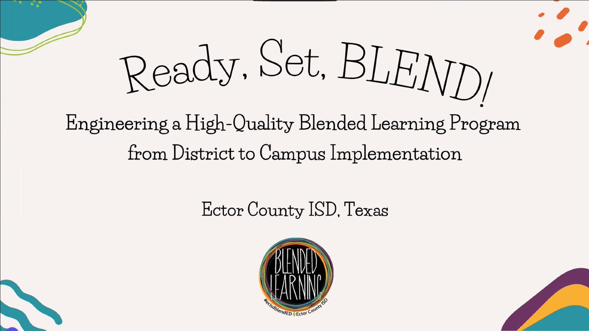 Excited to join @AgeofLearning to share our #blendedlearning implementation journey along with @slliwl & @ArrottMicah during their webinar today! @EctorCountyISD @TechECISD Want to join? Click here: aofl.zoom.us/w/95990114355?…