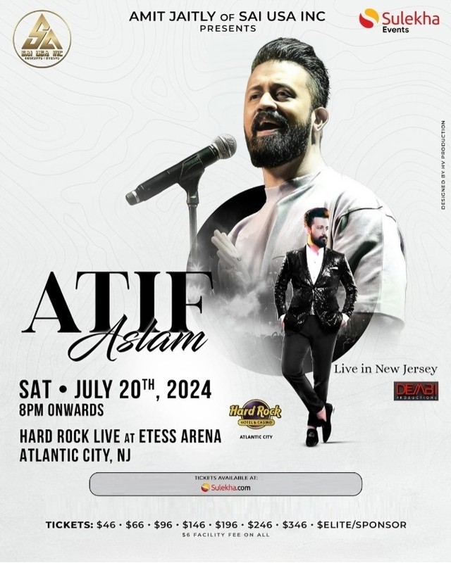 Atif Aslam Live in New Jersey 2024: Experience Unforgettable Music
 #pakistan #singer #LovelyRunner #pakistanicelebraities #atifaslam #song #singing #musician #songs #pakistanfilmindustry  #UnforgettableExperience #LiveInConcert #SoulfulMelodies #MusicalMagic #GetYourTicketsNow