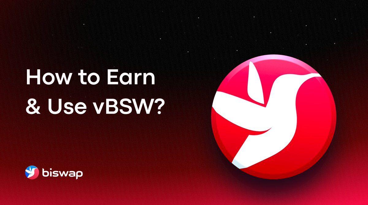 📌vBSW plays a vital role in the decision-making process on Biswap DEX. User can cast their votes with vBSW. The more vBSW user has - the bigger his voting power gets. vBSW can be obtained via the BSW staking pools: ➡️ BSW Investment Pool ➡️ Classic Pool *Note: when you stake