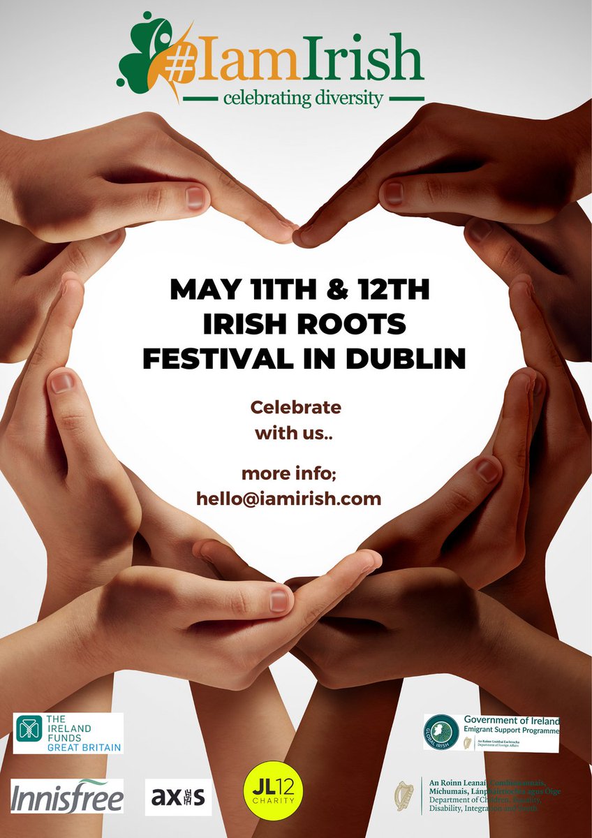With only a few weeks left until #IrishRoots2024, we hope you are planning on joining the celebrations??? Get in touch for more info... #Culture #Heritage #IamIrish #Community #Diversity #Unity #Celebrations #Inclusive #