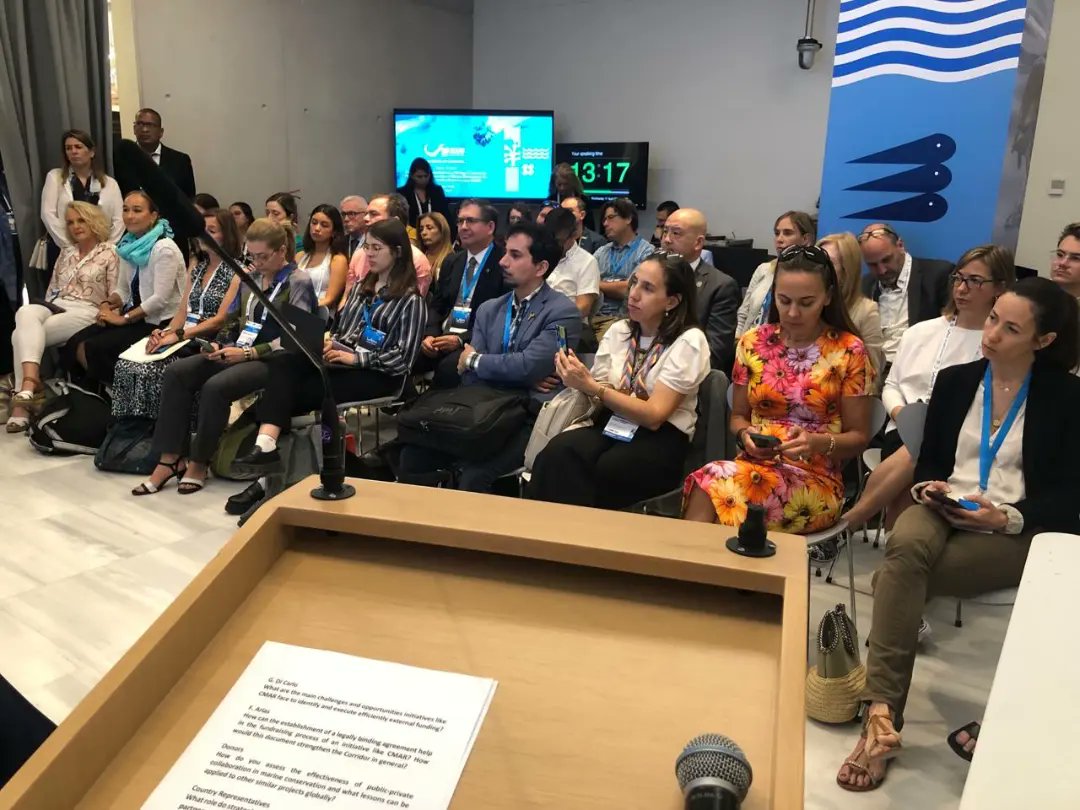 Participamos en la reunión ´´estrategia para asegurar la protección y conservación de los recursos acuaticos en el Corredor Marino del Pacífico Oriental Tropical (CMAR).´´ En el marco del Our Ocean celebrado en Grecia 🇬🇷, que reunió a representantes de gobiernos, ONGs, academia.