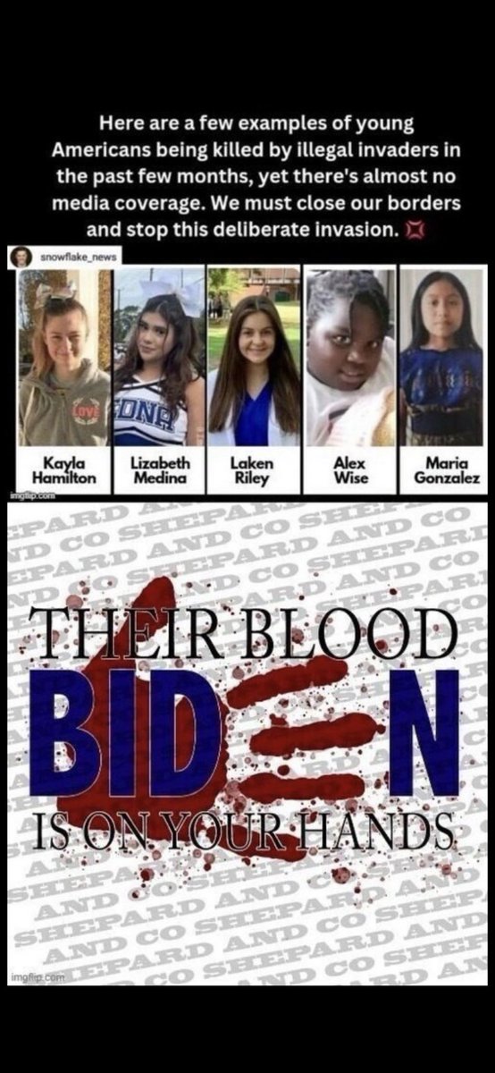 @Morning_Joe @JoeNBC RT #Biden2024 Biden illegals killing American girls #Trump #COACHELLA