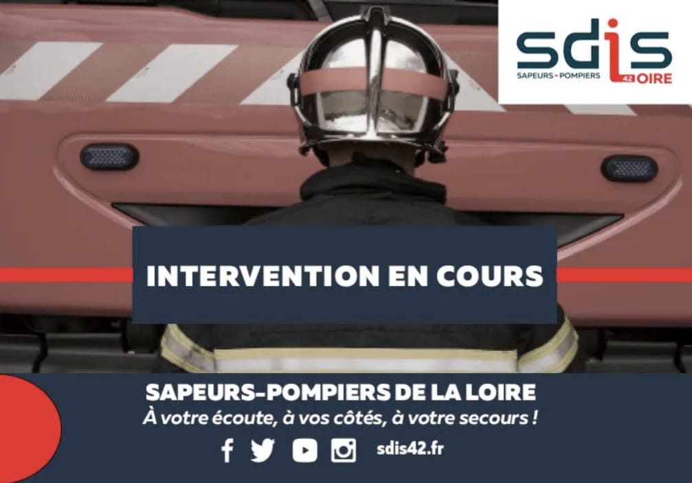 ⚠️ Incendie en cours dans un entrepôt situé rue Descartes à #SaintÉtienne. ➡️ L'intervention du @sdis42 de la Loire nécessite la fermeture de l'A72 dans les 2 sens. ⚠️ Merci d'éviter ce secteur.