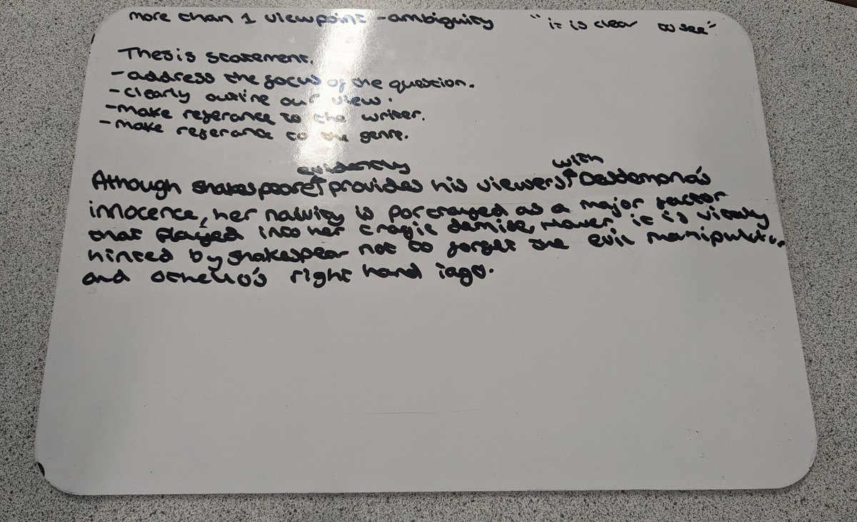Quick fire planning of intros and thesis statements with Year 13 today. So proud of how far they've come