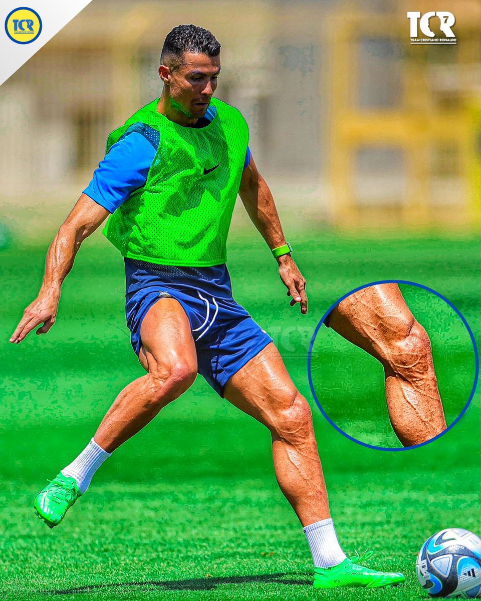 Cristiano Ronaldo in training today. 💢🌳