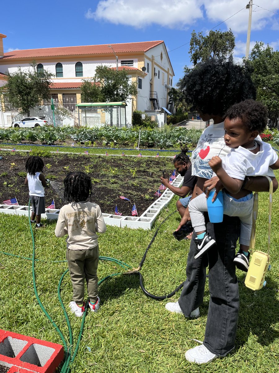 The Teach the Truth Garden today. Start ‘‘em young.