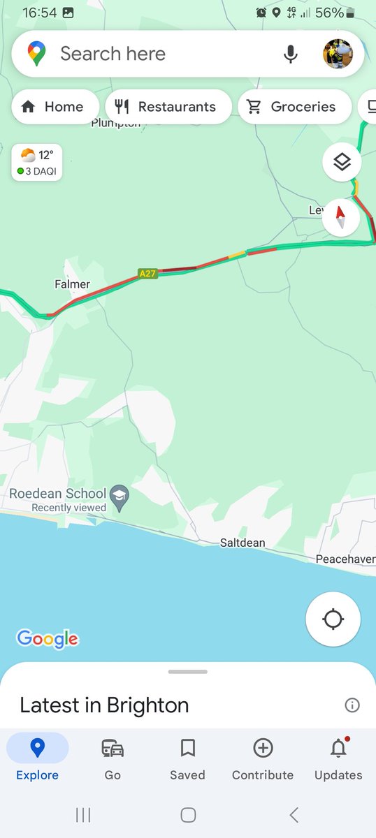 A27 Eastbound between falmer and the Ashcombe roundabout in Lewes miss phasing traffic lights again slow and Queuing traffic @SylvMelB @BBCSussex @HighwaysSEAST @RegencyRadio @V2RadioSussex @hawkinthebury @BrightonHoveBus