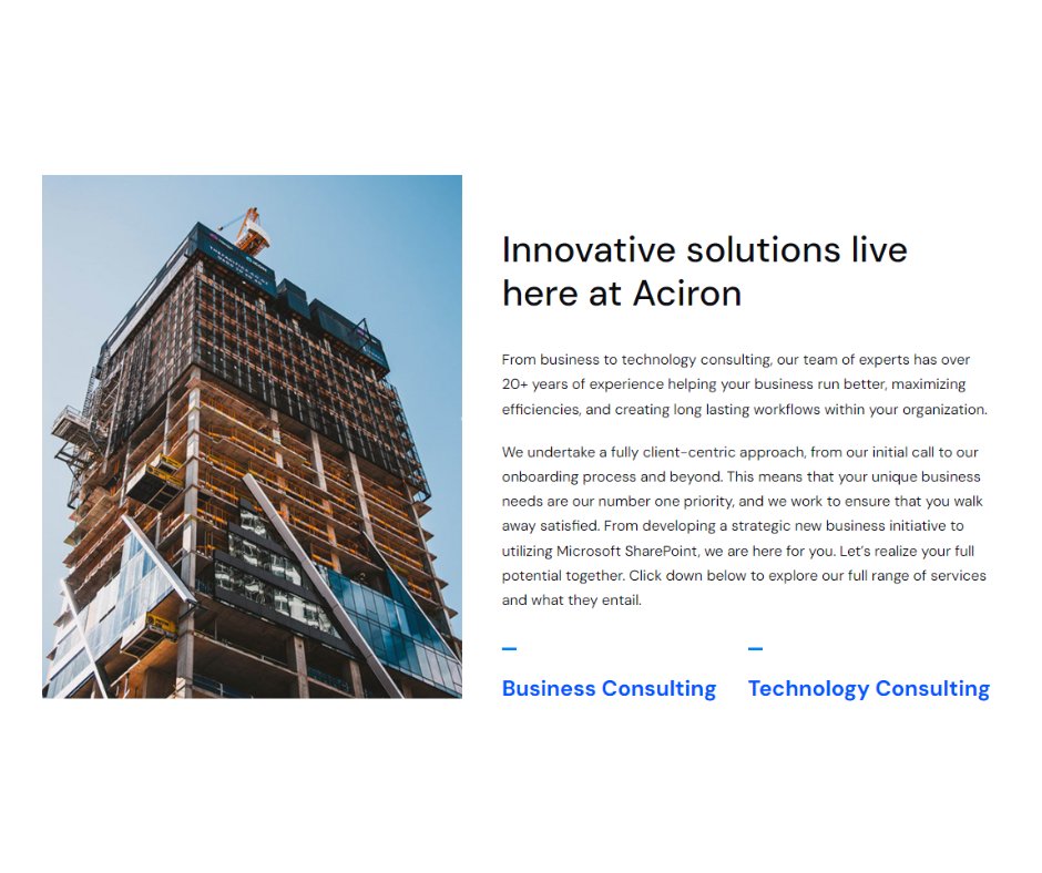 Exciting things are happening here at Aciron! We are thrilled to announce that our new website is LIVE! Check it out: aciron.com.

#newwebsite #companyannouncements #companynews #updates2024 #excitingnews #newandimproved #websitedevelopment #excitingupdate