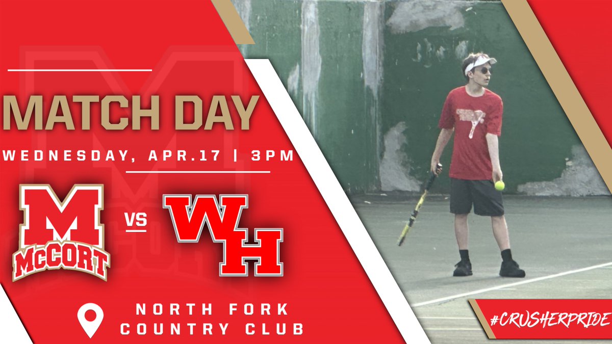 🎾// Match Day 🆚| Westmont HS 📍| North Fork CC ⌚️| 3:00 PM #CrusherPride