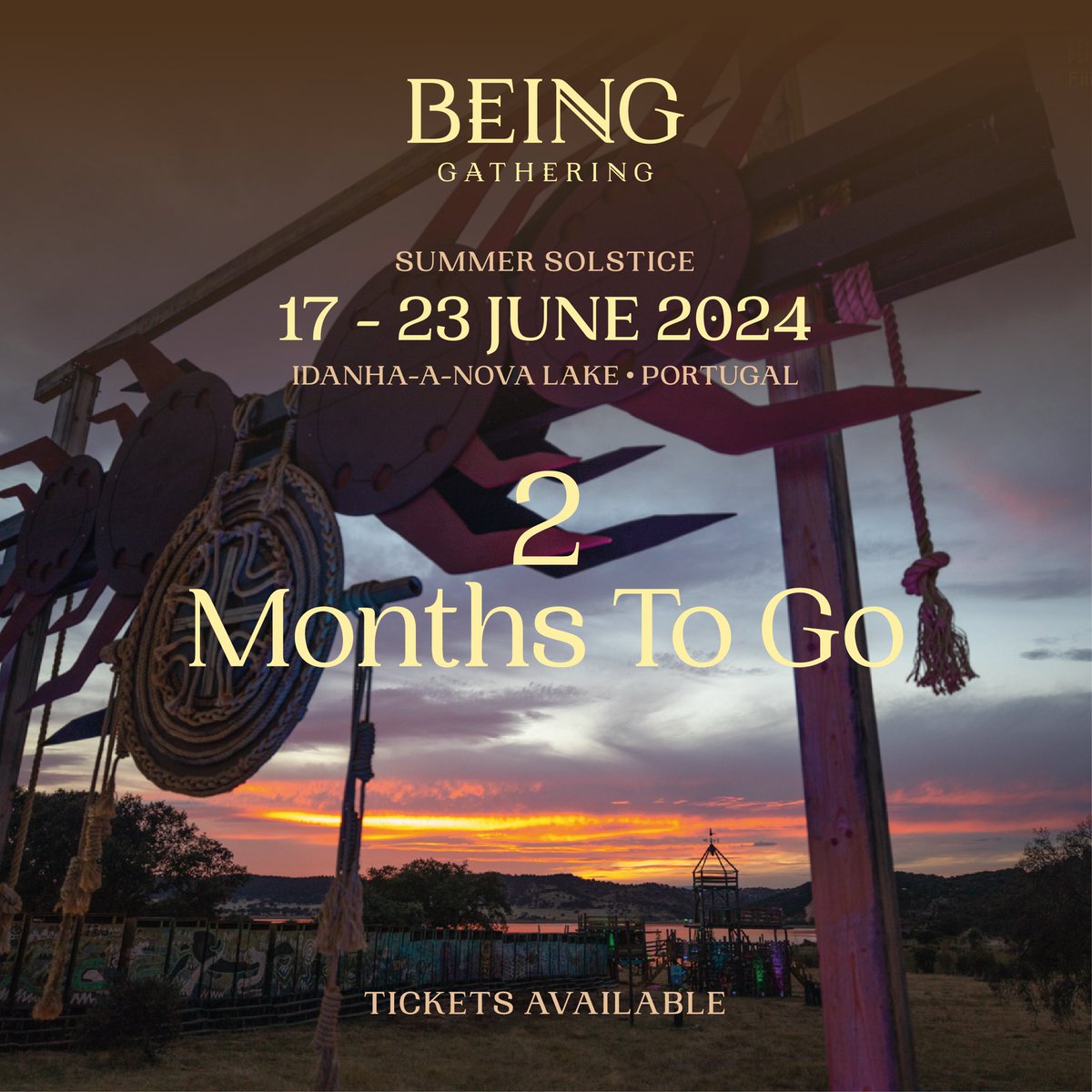 Join the #BeingGathering, a weeklong experience, a fusion of well-being, nature, arts, and music. Tickets available at being-gathering.org/2024/tickets/

#ShareTheJoy #Boomland #BeingGathering2024 #SummerSolstice