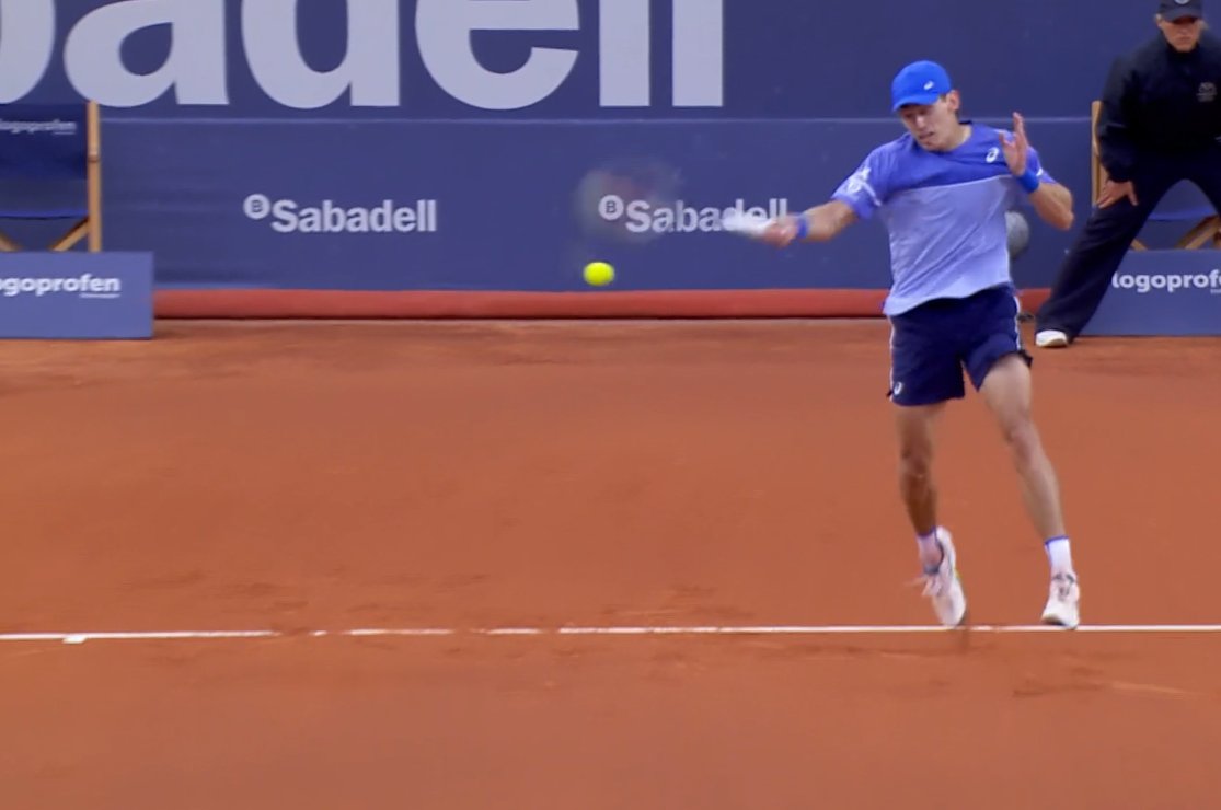 It was the 13th time and Australian has played Rafa Nadal on clay and @alexdeminaur has become the first Australian to beat Rafa Nadal on clay. He has won their 5th career match, in Barcelona 75 61. H2H now is 3-2 Rafa. That will be Nadal's last playing appearance in Barcelona.