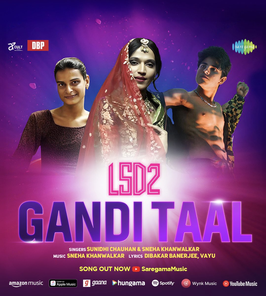 GandiTaal - the third song from #LSD2: #LoveSexAurDhokha2 - is out now.

🔗: bit.ly/GandiTaal

Directed by #DibakarBanerjee, #LoveSexAurDhokha2 is produced by #ShobhaKapoor and #EktaaKapoor… Arrives in *cinemas* on 19 April 2024.
#Saregama #LSD2inCinemas19April