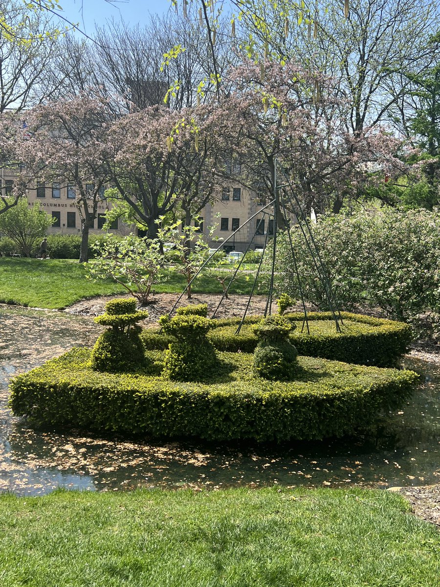 We took a break from art museums and visited the Topiary Garden instead.