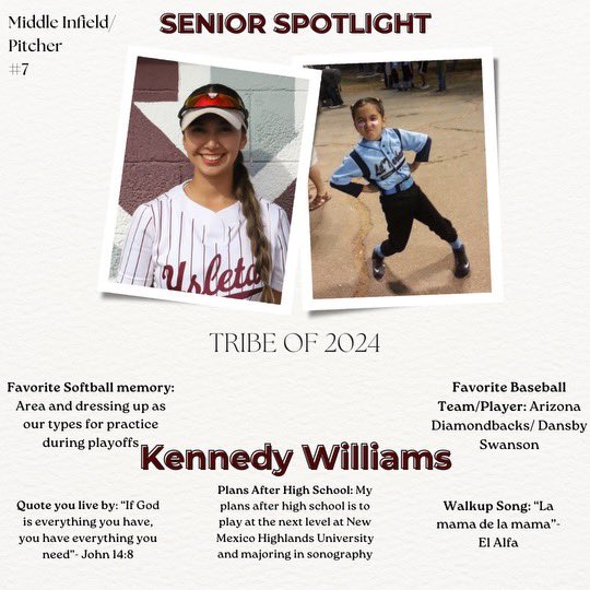 Senior night is this Friday!!! Our fourth senior spotlight is @kennedylily17 ❤️