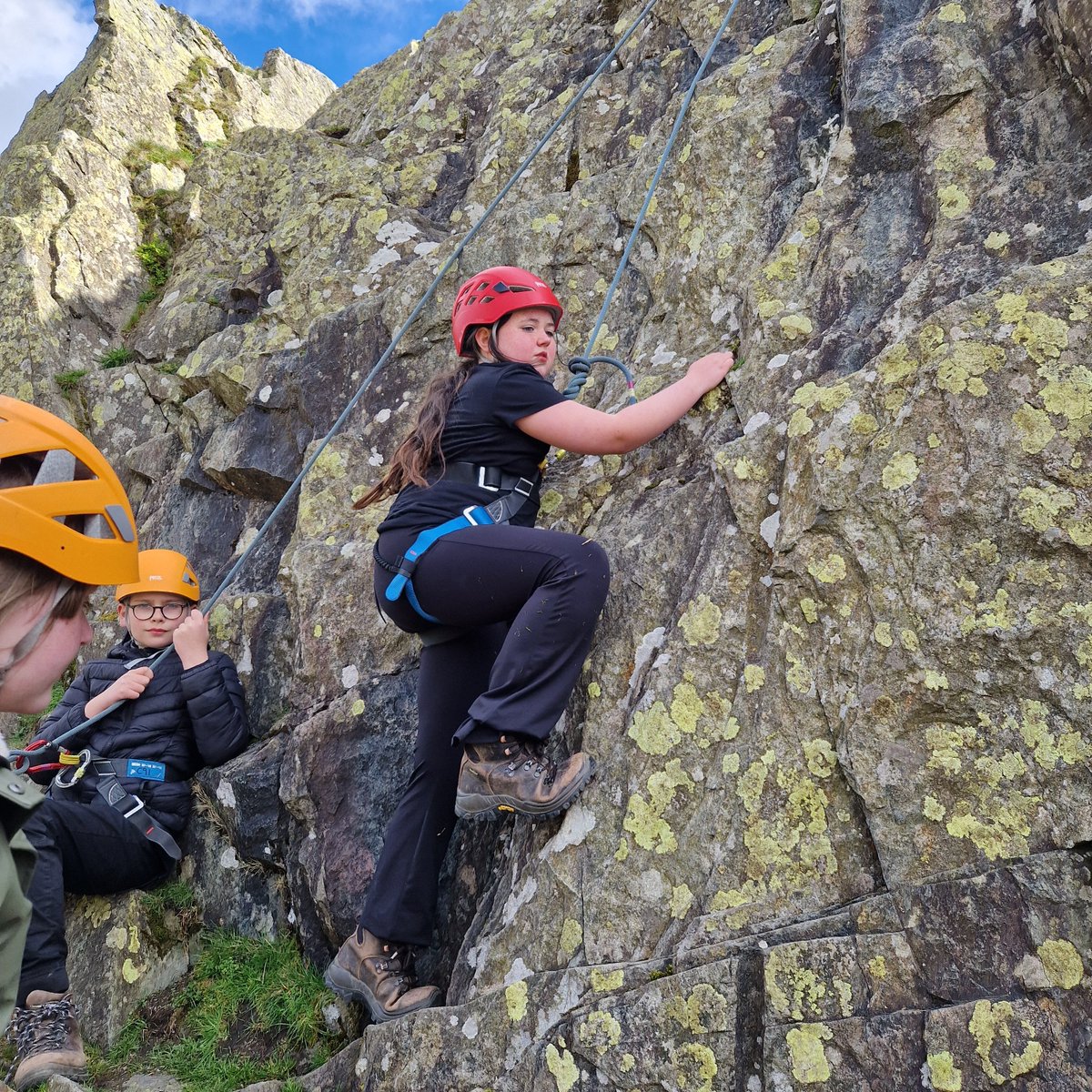 Rock climbing and abseiling!