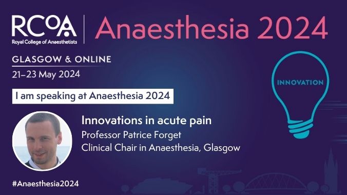 Innovations in Acute Pain? So many! Do you want to find out more?
@RCoANews #Anaesthesia2024 @AbdnAnaes @UoAEpi