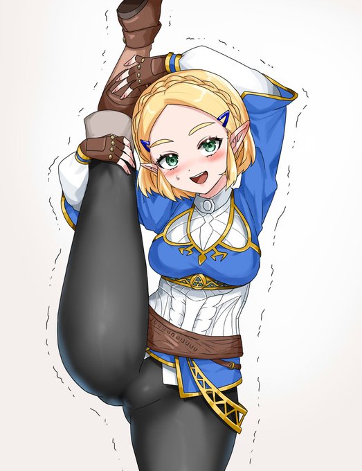 Y字バランスを披露してくれるゼルダ様 