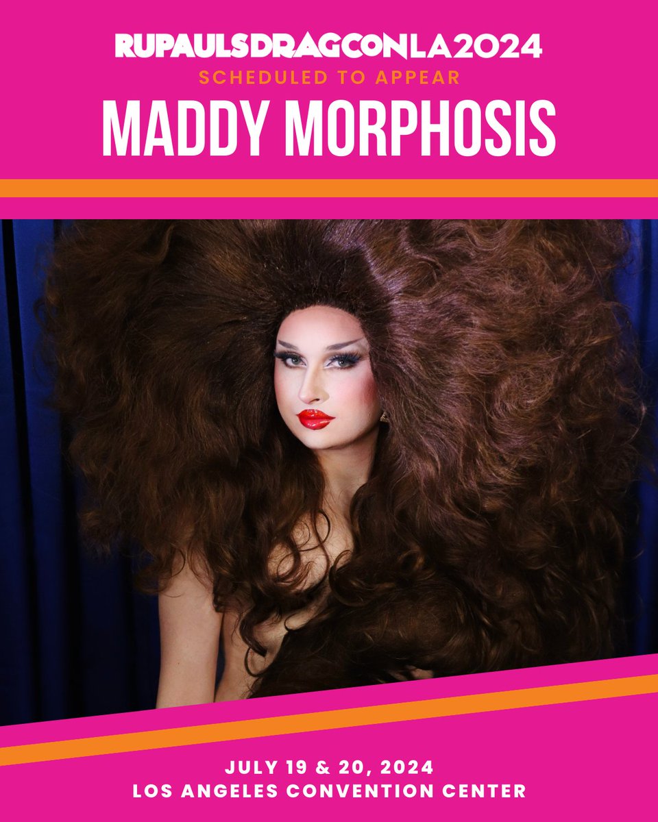 You ready to pitch a tent, America? ⛺️ #DragRace Season 14 star @maddymorphosis is coming to @rupaulsdragcon - the largest gathering of #DragRace queens in the WORLD! 🌴 🎟️ #DragCon LA tickets on sale at rupaulsdragcon.com 🗓️ July 19 & 20 📍 L.A. Convention Center