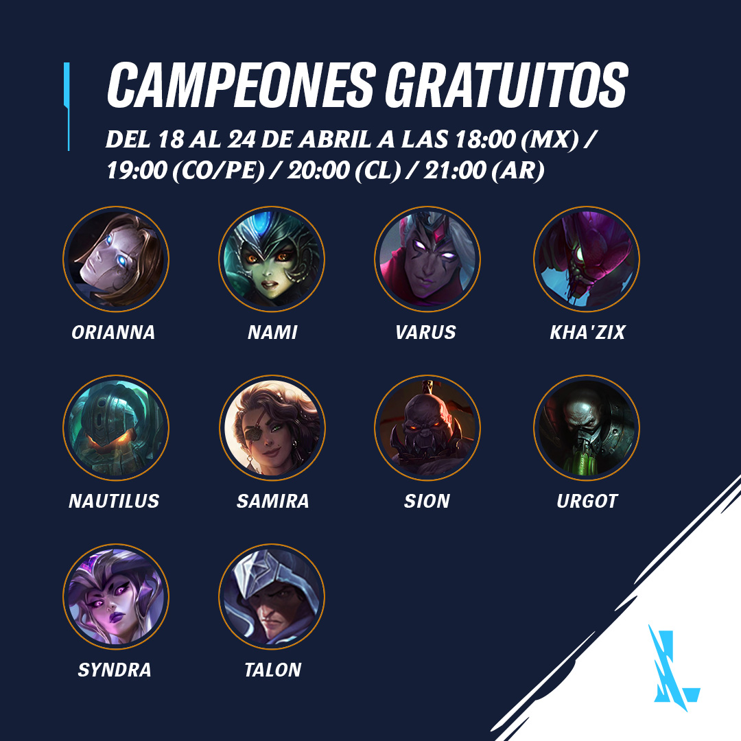 Siempre hay algo nuevo para probar en la Grieta: ¡mira la alineación más reciente de campeones gratuitos! 🌠