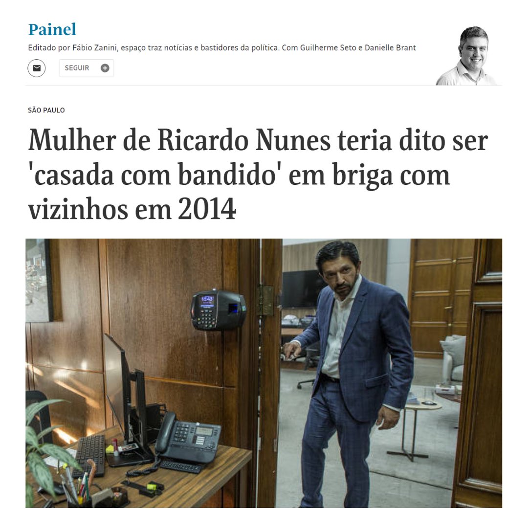 ‼️ ALARMANTE ‼️ 'Eu sou casada com bandido. Você não sabe quem eu sou. Vou chamar o PCC e você está morto' Foi isso que a ESPOSA DO PREFEITO RICARDO NUNES teria dito a um vizinho após uma briga por vaga de garagem, conforme Boletim de Ocorrência. O B.O foi obtido pela coluna…