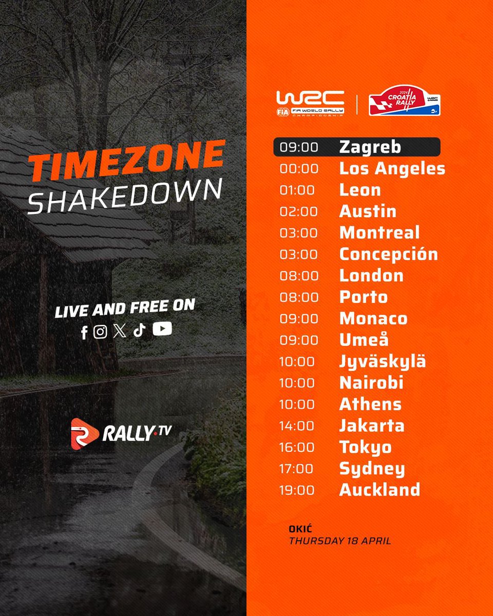 Enjoy Shakedown LIVE and FREE on our social channels on Thursday 🤩 @croatia_rally