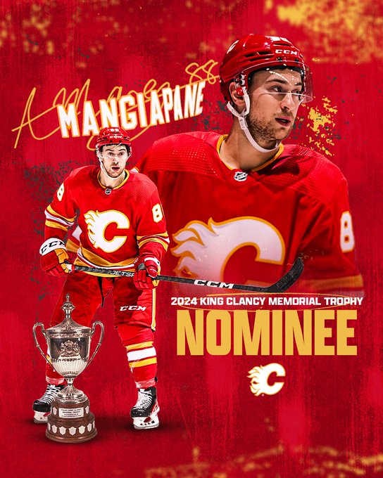 Andrew Mangiapane King Clancy nominee graphic