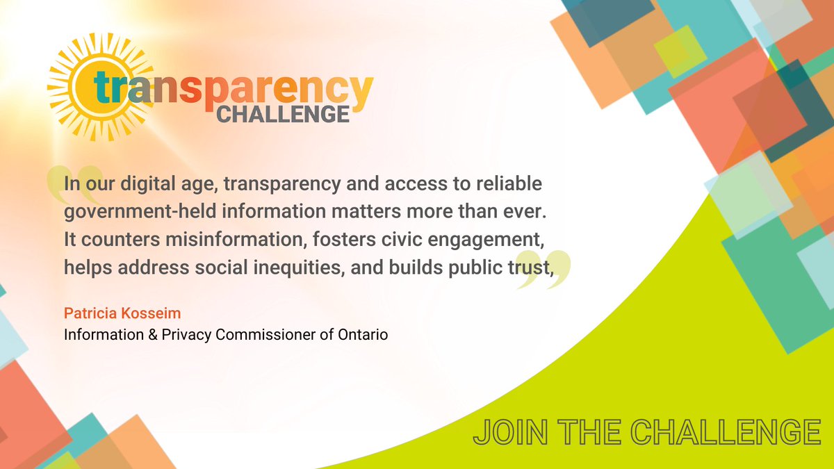 Transparency is the cornerstone of democracy, fostering understanding and engagement with government decisions. It's one reason why we launched the IPC Transparency Challenge! Join us as we spotlight best practices and promote open data access. Learn more: ow.ly/y0xz50RhZFv