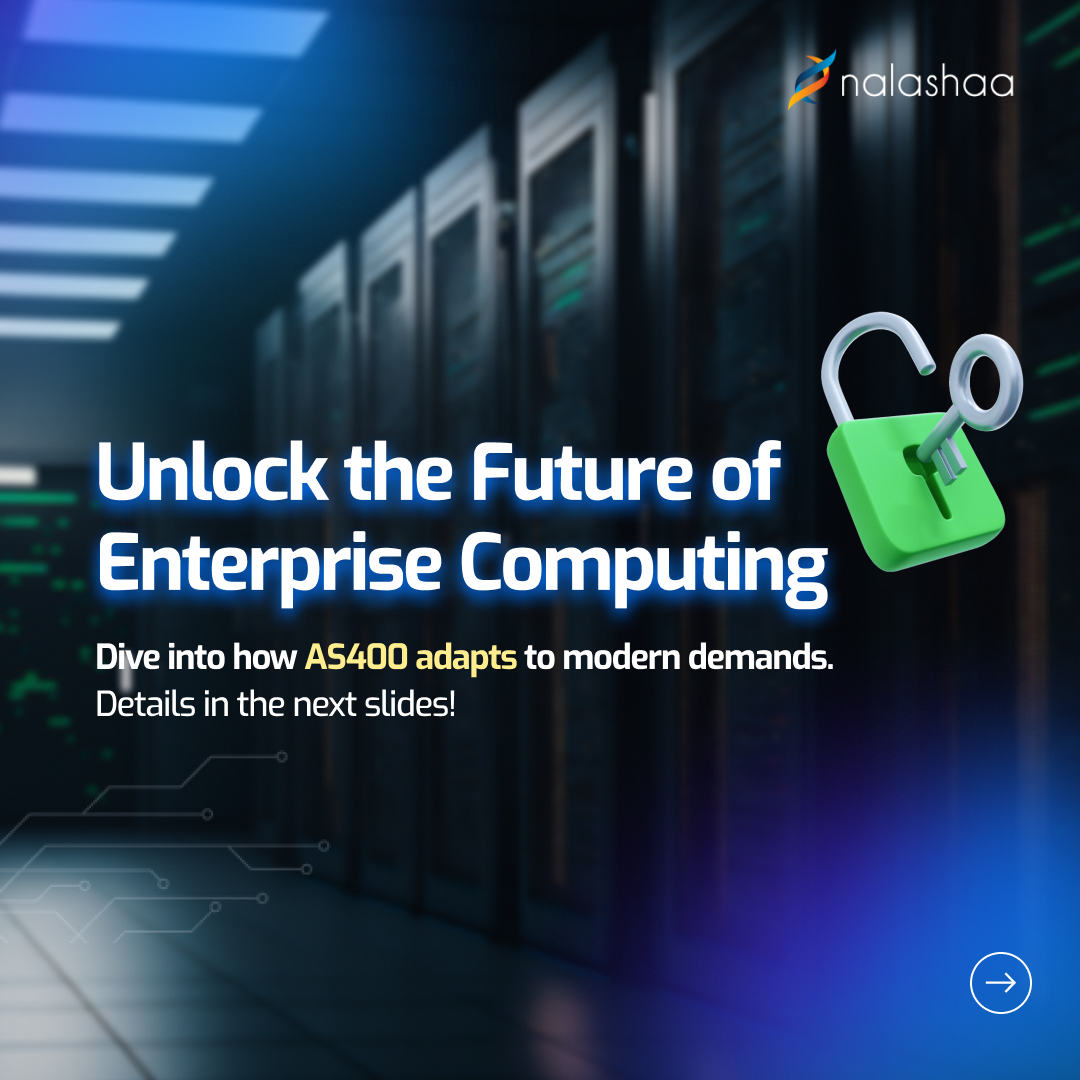 nalashaa's tweet image. Navigate the evolution of enterprise computing with our AS400 solutions. Explore the journey, embrace the benefits, and join us in redefining success! 
Click here to Start: bit.ly/4aFwbfL
#AS400 #EnterpriseComputing #Innovation #BusinessTransformation #LegacySytems