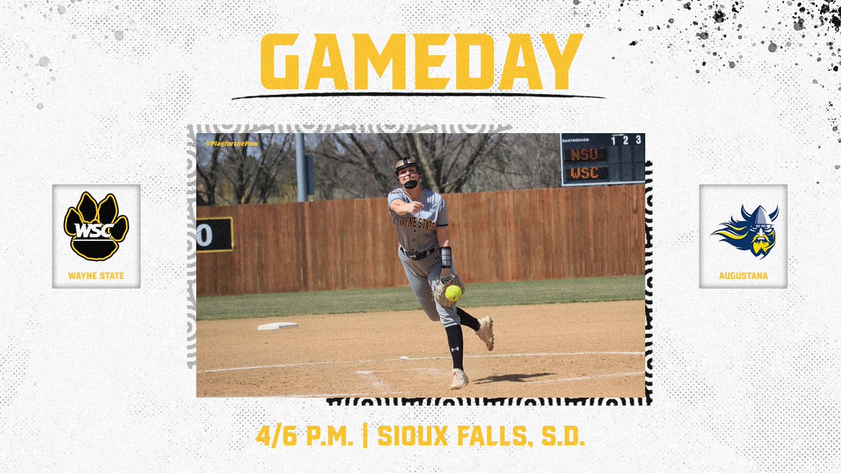 WILDCAT GAMEDAY - @WSCWildcatSB travels to Sioux Falls to face Augustana at 4:00 p.m. #PlayforthePaw 📺 - nsicnetwork.com/wscwildcats/ 📊 - goaugie.com/sidearmstats/s…