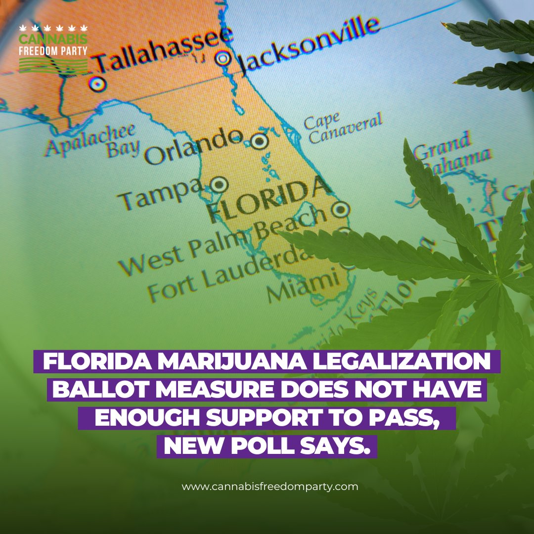 Florida! We're SO close to legalizing it, but we need your help to get over the finish line!

A recent poll found that most Floridians actually support legalization. But to make it happen, we need 60% of voters to say YES on election day.

goodchange.app/donate/cannabi…