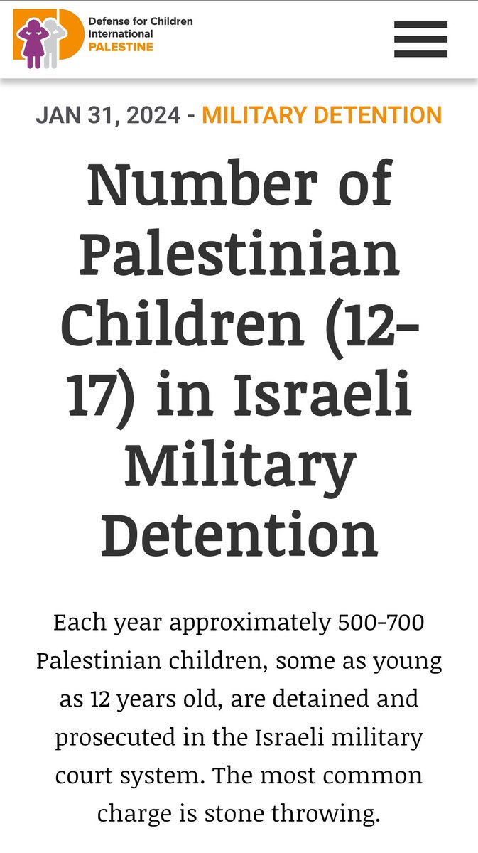 Today is Palestinian Prisoner's Day. In Apartheid Israel, 3660 Palestinians are under administrative detention, imprisoned without charge or trial. Each year 500-700 children as young as 12 years old are detained and prosecuted in the Israeli military court system annually.