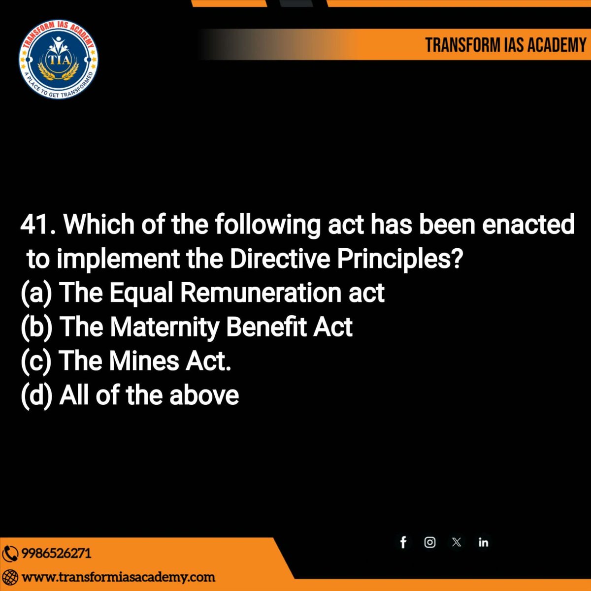 PPQ - 'Prelims Practice Questions' Ncert's
Comment your answers below 👇
.
.
#upsc #ias #ssc #currentaffairs #ips #gk #rrb #ifs  #UPSC #ias #ips #upsc2023 #upsc2024 #upscprelims #upscpreparation #upscexam #upscquestions #upscsyllabus #UPSC #UPSCPrelims2024 #transformiasacademy